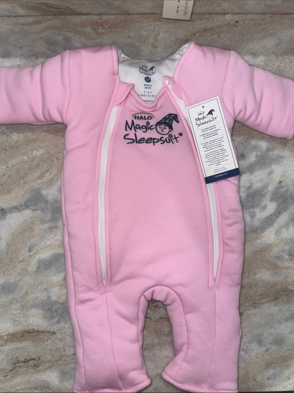 HALO Magic Sleepsuit Pink Dual-Zip Infant Sleep Sack